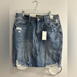 NWT Judy blue high waist skirt denim